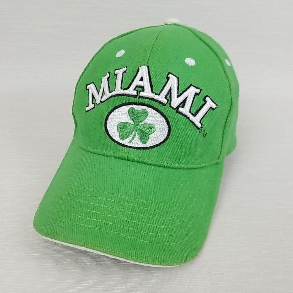 Donegal Bay Unisex Miami Happy Saint Patrick's Day Hat Green Embroidered Cotton